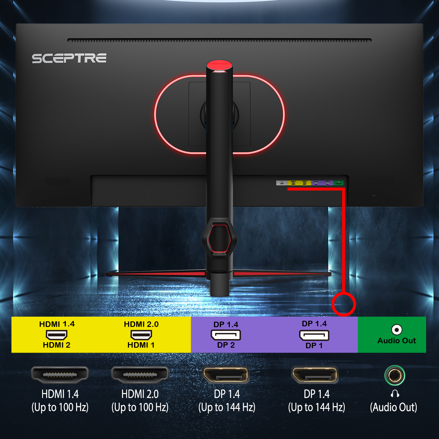 E345BQUT168 Sceptre 34" Ultrawide Monitor